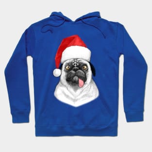 christmas pug Hoodie